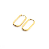 LUSI - gold earrings 12x20 mm
